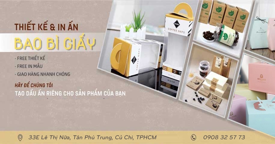 Công ty sản xuất bao bì giấy giá rẻ tại Bình Chánh 4